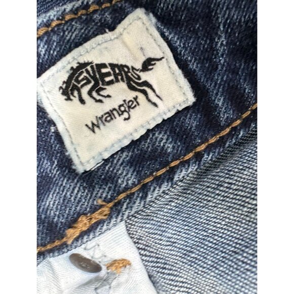 Wrangler Retro Mae Shelby Jeans Size 17 34 Actual 38X33 Wide Leg Trouser Stretch - Picture 16 of 16